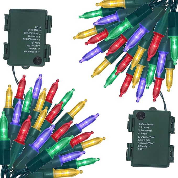 Christmas Fairy Lights, 16ft Battery Twinkle Lights