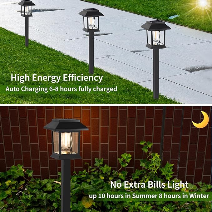 12-Pack Solar Landscape Lights for Yard