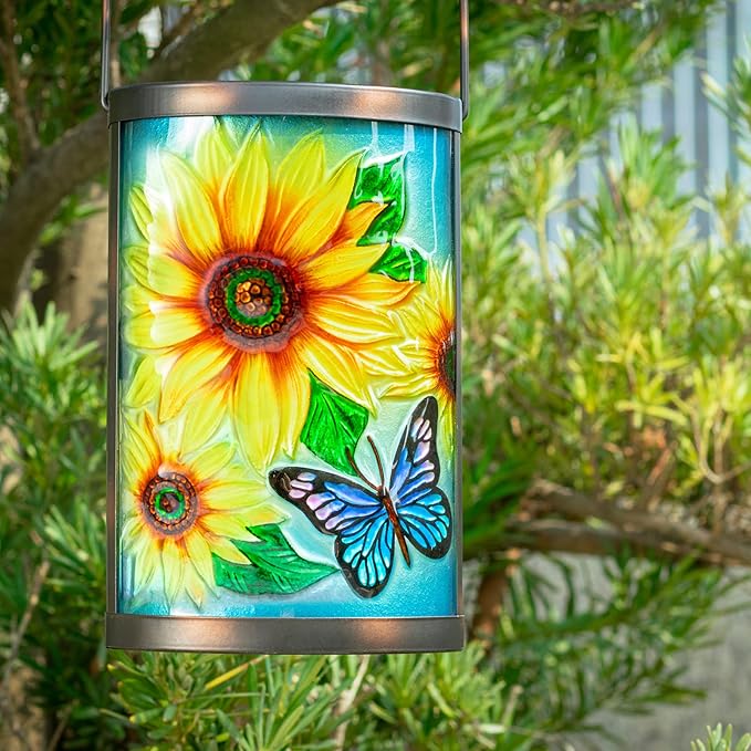 Sunflower Solar Hanging Lanterns, Classic Yard Decor
