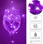15-Pack 6ft Christmas LED String Lights, Waterproof Timer Lights