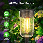 Solar Driveway Path Lights 8-Pack, IP65 Waterproof