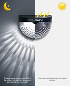 6-Pack Solar Dock Lights, Black Waterproof LED