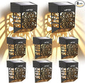 8-Pack Solar Deck Lights, Warm White Waterproof LED