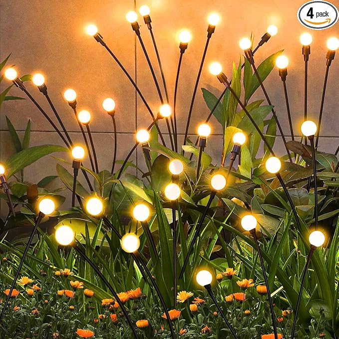 4-Pack Solar Landscape Lights for Yard