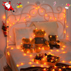 100 LED Christmas Twinkle Lights, 33ft Waterproof for Yard