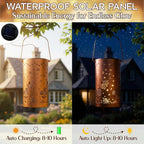 Butterfly Solar Outdoor Lanterns, Metal Waterproof LED