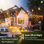 198ft Outdoor Edison String Lights, Weatherproof