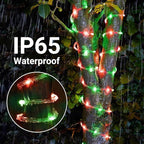 Solar Rope Lights, 66ft 200 LED Waterproof Deck Lights