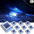10-Pack Solar Gutter Lights, Blue Waterproof LED