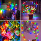 Christmas Yard String Lights 4-Pack, 4ft 50 LED Waterproof