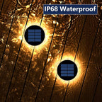 Solar Gutter Lights 6-Pack, Waterproof LED