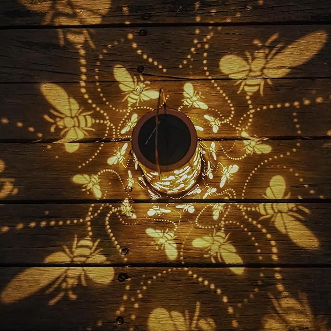 Decorative Backyard Solar Lanterns for Porch, Waterproof LED