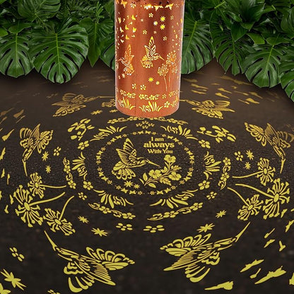 FLAGWIX Sympathy Gifts for Loss of Loved One - Memorial Solar Lanterns Outdoor Waterproof Decor - Hummingbird Gifts for Women, Bereavement Memorial Gift for Mom Grandma, Decorative Lantern for Garden