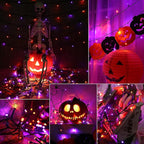 Orange Halloween Lights, 66ft LED Waterproof