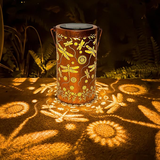 Dragonfly Solar Lantern Set, Decorative Outdoor Lighting