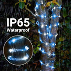 33ft Solar Rope Lights, 100 LED 8-Mode Deck Lights