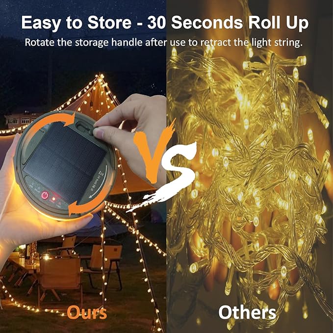 Outdoor String Lights, 4ft Waterproof LED