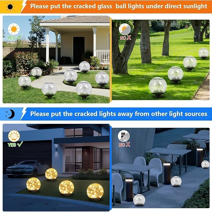 Solar Pathway Lights 6-Pack, Yard LED