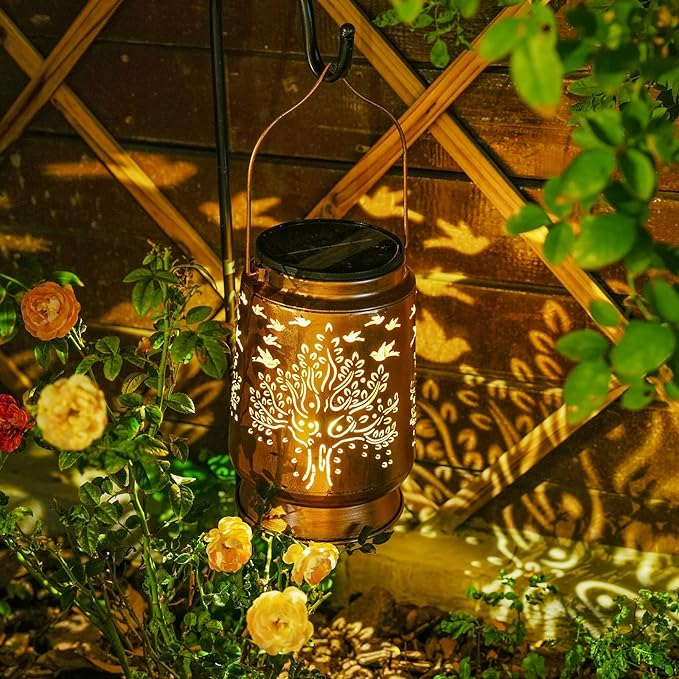 Courtyard Solar Lanterns, Waterproof LED Garden Lights