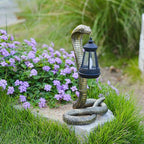 11.22" Solar Snake Garden Statue Light, Outdoor Decor