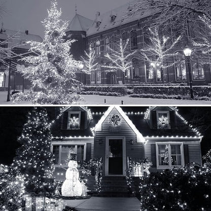 2 Pack 100 LED Fairy Lights Battery Operated with Remote, 33FT Waterproof Twinkle Lights with Timer & 8 Modes, Fairy String Light Outdoor Indoor for Bedroom Classroom DIY Christmas Decor (Cool White)