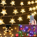 33ft Warm White String Lights for Backyard, Waterproof LED