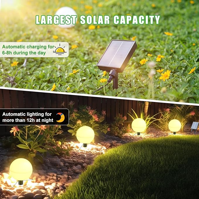 Solar Pathway Lights 5-Pack, Garden LED