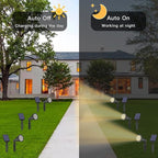 4-Pack Solar Spotlights, Waterproof Yard LED