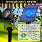 RGB Color-Changing Solar Spotlights, Waterproof Wall LED
