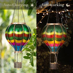 Garden Solar Hanging Lanterns, Rustic Outdoor Decor