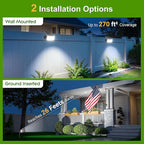 6-Pack Solar Spotlights, Waterproof Wall LED