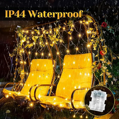200 LED Christmas Twinkle Lights, 67ft Waterproof for Porch