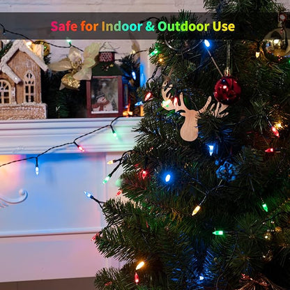 Christmas Patio String Lights 4-Pack, 50 LED Waterproof