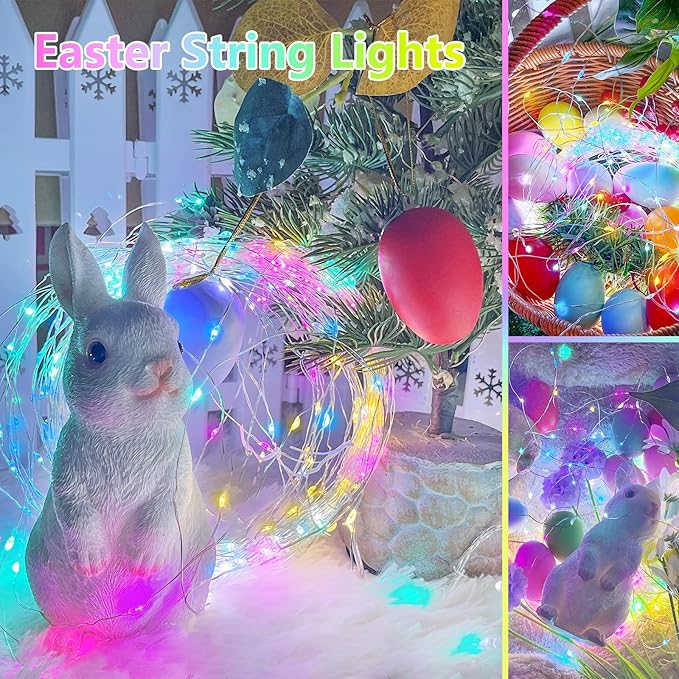 Christmas String Lights, 16ft 50 LED Waterproof Twinkle Lights