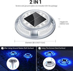 Solar Fence Lights 12-Pack, Waterproof LED