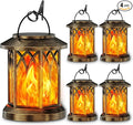4-Pack Garden Solar Lanterns, Waterproof LED Porch Lights
