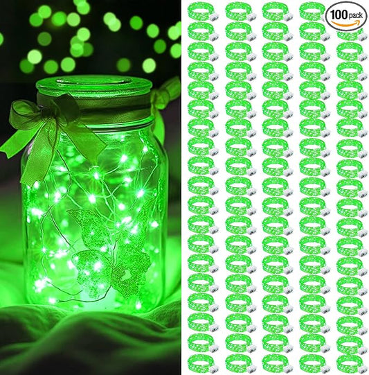 100-Pack Christmas LED String Lights, Waterproof Timer Lights