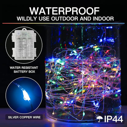 Christmas Porch String Lights, 33ft 100 LED Waterproof