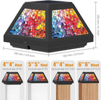 Upgraded Solar Post Cap Lights for Fence, LED