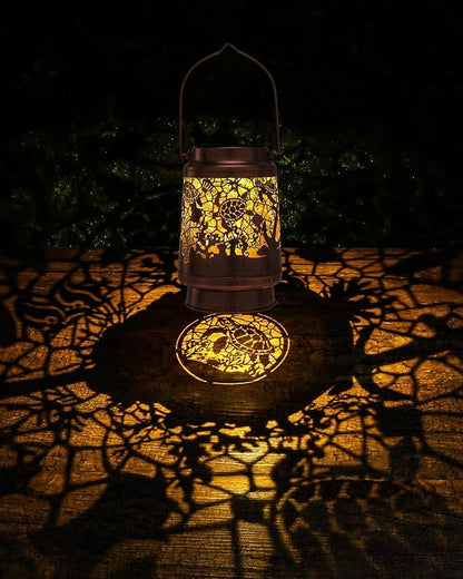 Sea Turtle Gifts for Women - Metal Solar Lights Outdoor Waterproof Hanging Lanterns Decor Outside Garden Yard Patio Lawn Tabletop Lighting Decoration Turtles Birthday Gift for Mom Grandma