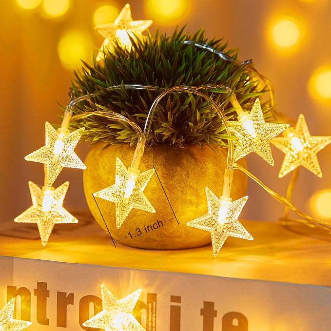Outdoor String Lights, 17ft Warm White Waterproof LED