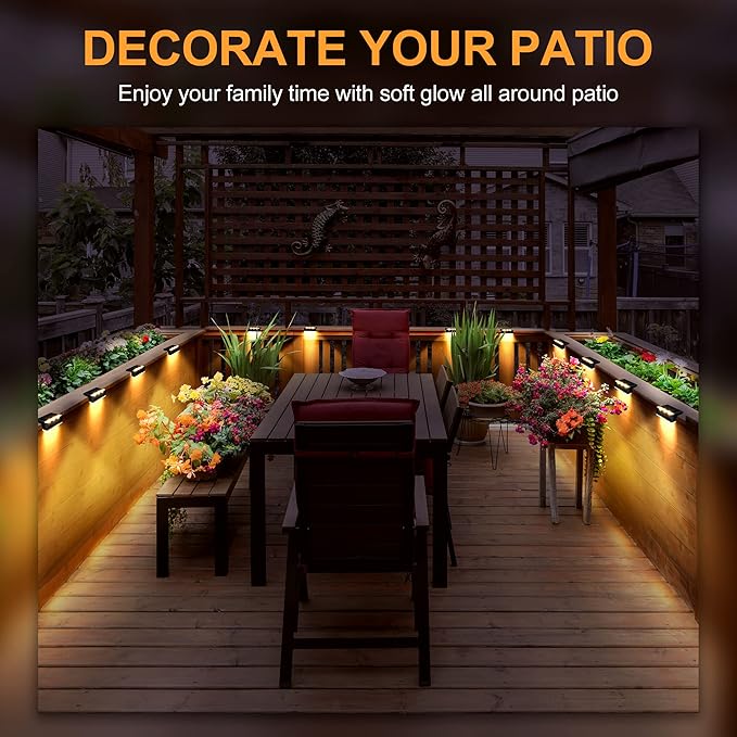 16-Pack Solar Yard Lights, Warm White LED