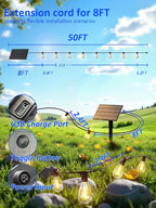 50ft Outdoor Edison String Lights, Weatherproof