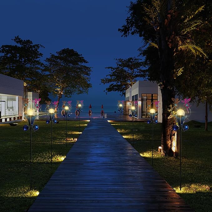 Solar Pathway Lights, Waterproof LED Driveway Lights