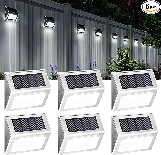 Solar Deck Lights 6-Pack, LED