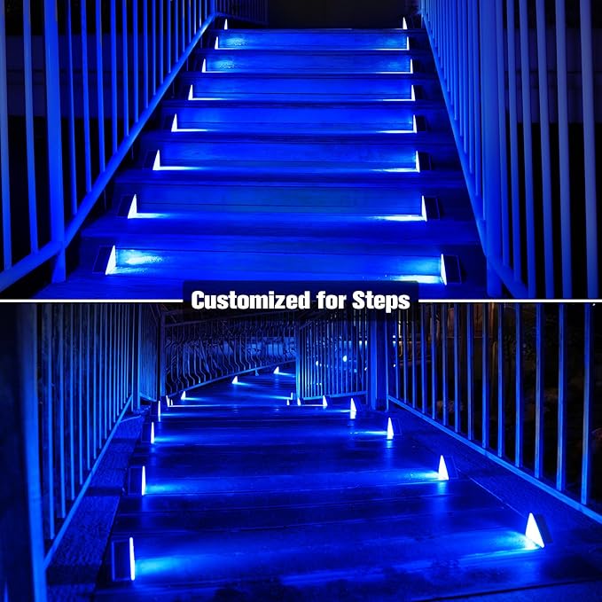 16-Pack Modern Solar Patio Lights, Outdoor LED