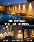 16-Pack Solar Deck Lights, Waterproof LED