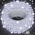 300 LED Christmas Twinkle Lights, 5ft Waterproof for Porch