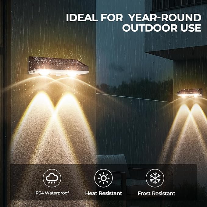 Solar Fence Lights Outdoor 12 Pack – IP65 Waterproof Wireless Solar Deck Lights with 9 Color Modes, 80 Lumen Bright LED for Fence, Backyard, Patio, Pool, Wall – 12+ Hour Runtime, No Wiring