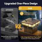 Solar Post Cap Lights, Cool White Waterproof